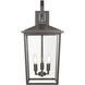 Fetterton 3 Light 23.5 inch Powder Coated Bronze Outdoor Wall Sconce